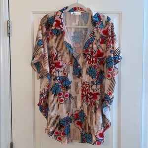 Cupshe short sleeve or cover up Sz-Med